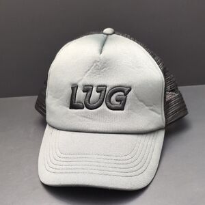 Lug,Two-tone Gray Mens Mesh/Snapback Trucker Hat.